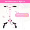 AODI Swing Scooter for Kids, 3 Wheels Foldable Wiggle Kick Scooter Push Drifting with 4 Adjustable Handlebar & 2 Rear LED Wheel for Boys and Girls Ages 3-8 view 4