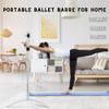 ElevFit Ballet Bar for Home Workout - Portable Ballet Barre for Home Adult Double Free Standing Ballet Barre Portable Barre Bar for Home Workout Ballet Bar Kids Dance Barre for Home view 3
