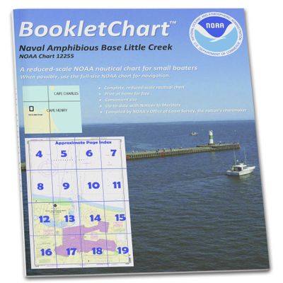Paradise Cay Publications NOAA Booklet Chart 12255: Little Creek Naval Amphibious Base