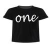 Agoky Baby Boys One 1st Birthday Shirt Short Sleeve First Birthday Outfit Top Party Photography Black 6-12 Months view 3