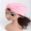 HZUX Newborn Baby Cotton Cloth Turban Toddler Rabbit Knotted Hat Kids Set Baby Cap Ear Hat view 2