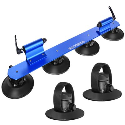 ROCKBROS Suction Cup Bike Rack Quick Release Aluminium Alloy for 2 Bikes