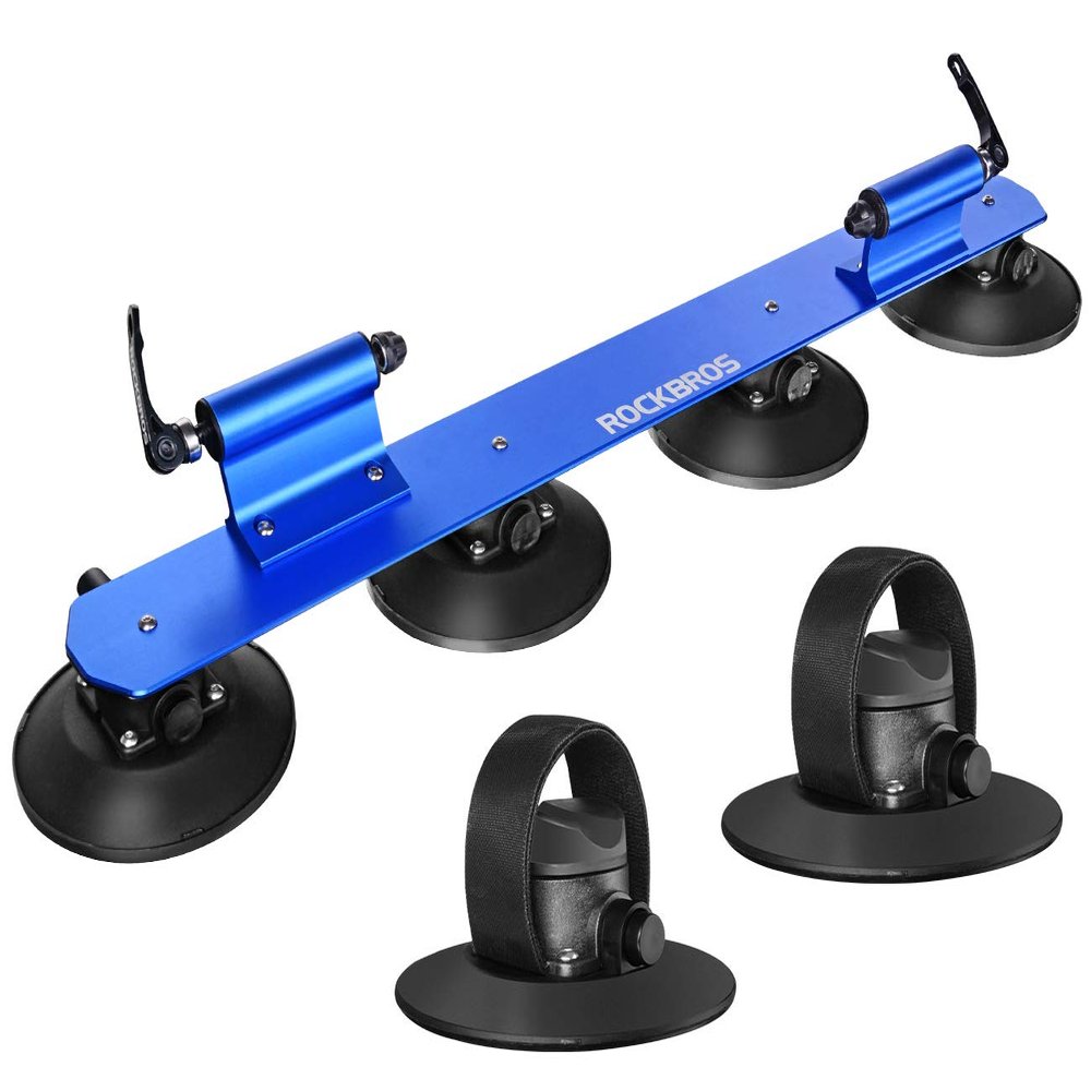 ROCKBROS Suction Cup Bike Rack Quick Release Aluminium Alloy for 2 Bikes