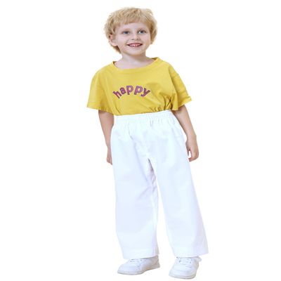 TopTie Adult Kids Karate Pants - Martial Arts Student Gi - White - Size 000