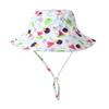 Agoky Baby Sun Hat Summer UPF 50+ Protection Hat Toddler Boy Girl Beach Hats Wide Brim Bucket Kid Cap Red Triangle 6-24 Months view 1