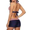 Zando Women's Bikini Swimsuits for Women Two Piece Bathing Suits Push Up Bikini Top with Boyshort Athletic Swimwear Ladies Swimsuits Bikinis B American Flag S (fits US 2-4) view 3