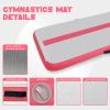 Tuxedo Sailor 10ft/13ft Inflatable Gymnastics Mat, 4-Inch Thick Air Tumbling Track with High-Speed Electric Pump, Storage Bag & Repair Kit for Home Gym, Cheerleading, Yoga, Kids Training (Blue & Pink) view 4