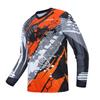 Cycling Jersey Men's Mountain Bike Motocross Jersey Long Sleeve MTB T-Shirt Downhill Tops Sports Racing Blouse Orange XL view 1