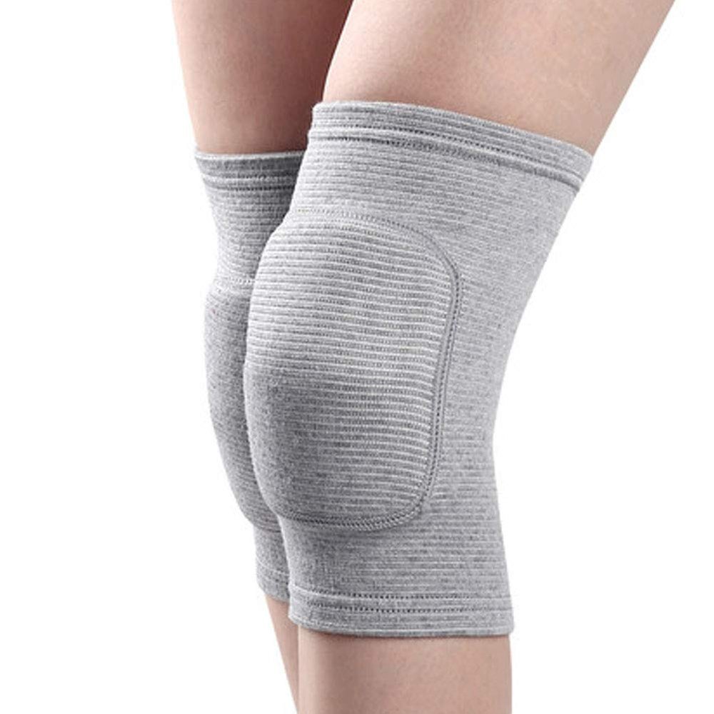 George Jimmy Protective Knee Pads Soft Knee Pads Breathable Elastic Knee Pad (Gray, 1 Pair)