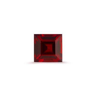 0.18-0.25 Cts of 3x3 mm AAA Square Step Cut Mozambique Garnet (1 pc) Loose Gemstone