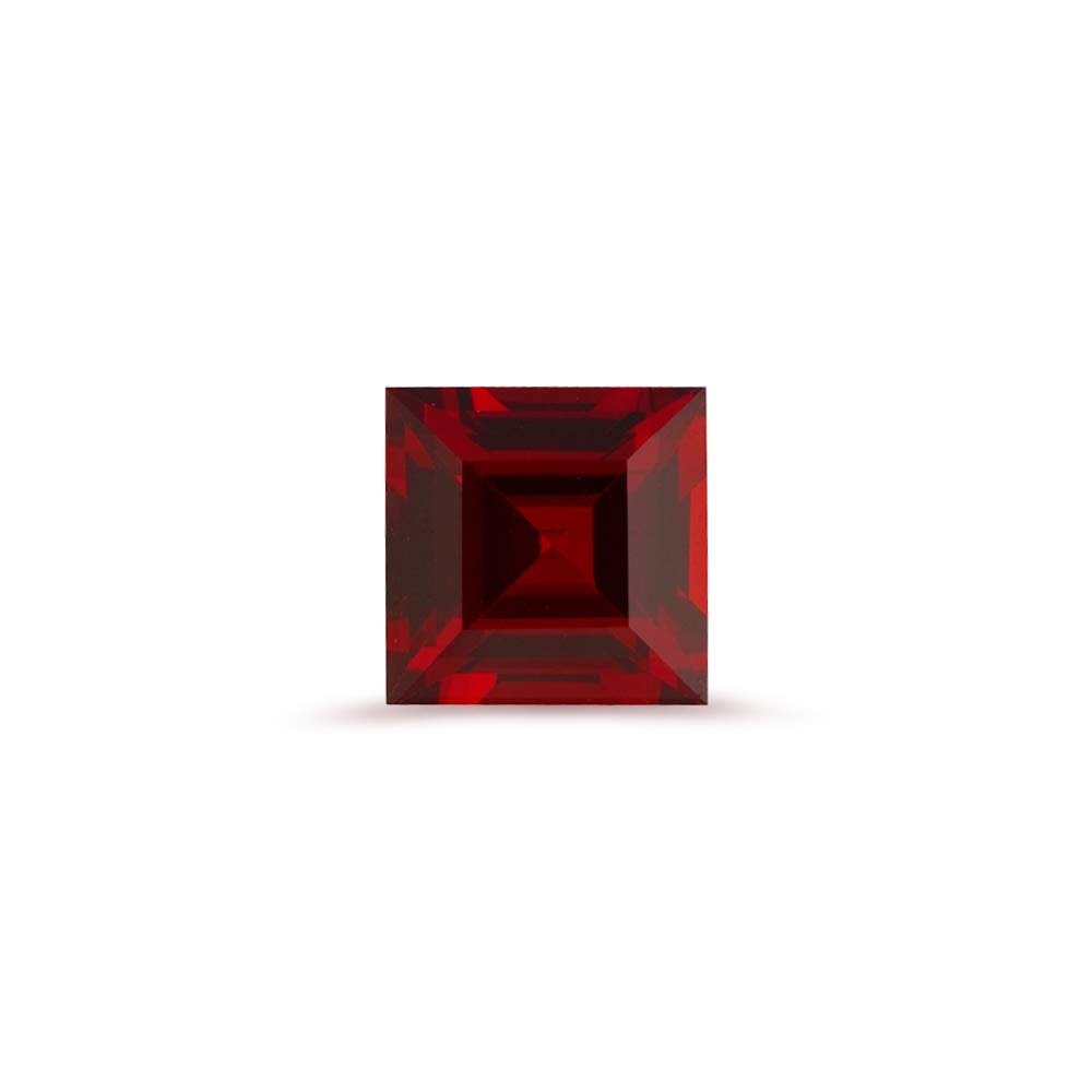0.18-0.25 Cts of 3x3 mm AAA Square Step Cut Mozambique Garnet (1 pc) Loose Gemstone