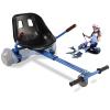 Hoverboard Go Kart Seat Attachment Conversion Hoverboard Cart Buggy Accessories One Wheel Hoverboard for Kids, Comfortable Seat, Durable Straps, Blue view 1