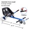 Hoverboard Go Kart Seat Attachment Conversion Hoverboard Cart Buggy Accessories One Wheel Hoverboard for Kids, Comfortable Seat, Durable Straps, Blue view 3