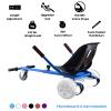 Hoverboard Go Kart Seat Attachment Conversion Hoverboard Cart Buggy Accessories One Wheel Hoverboard for Kids, Comfortable Seat, Durable Straps, Blue view 4