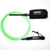 XM SURF MORE Longneck Surfboard Leash 10ft., COMP Cord Thickness (.220 in.), Ideal for Longboards, Manuever Without Stepping on Cord, Key Pocket, Unbreakable Swivels, Detachable Railsaver, Made in USA view 1
