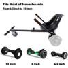 Hoverboard Go Kart Seat Attachment, Self Balancing Scooter Go Kart Conversion Cart Buggy Accessories One Wheel Hoverboard for Kids, Comfortable Seat, Durable Straps, Black view 2