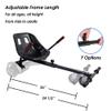 Hoverboard Go Kart Seat Attachment, Self Balancing Scooter Go Kart Conversion Cart Buggy Accessories One Wheel Hoverboard for Kids, Comfortable Seat, Durable Straps, Black view 3