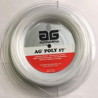 AG Poly 17 Tennis String Reel - White - 119-17RW