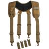 MELOTOUGH Tactical suspenders Duty Belt Harness Padded Adjustable Tool Belt Suspenders with Key Chin and Patch (Coyote Brown) view 1