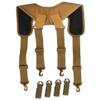 MELOTOUGH Tactical suspenders Duty Belt Harness Padded Adjustable Tool Belt Suspenders with Key Chin and Patch (Coyote Brown) view 2