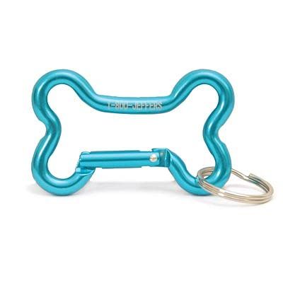 Jeffers Pet Bone Keyring Clips, 3.25" L - Aluminum Carabiner Keychain for Keys, Bags, Backpack, Dog Leashes, Collar, Travel Gear, Hiking, Outdoor Accessories, Assorted Colors, Light Duty Use