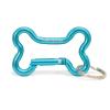 Jeffers Pet Bone Keyring Clips, 3.25" L - Aluminum Carabiner Keychain for Keys, Bags, Backpack, Dog Leashes, Collar, Travel Gear, Hiking, Outdoor Accessories, Assorted Colors, Light Duty Use view 1