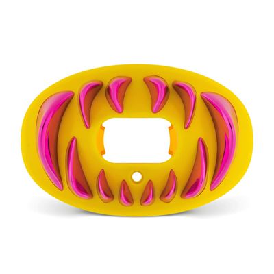 Battle Sports Chrome 3D Predator Oxygen Mouthguard - Convertible Strap, Superior Airflow & Better Performance, Maximum Protection, Works with Braces