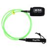 XM SURF MORE Comp 8ft Surfboard Leash with Tangle Free Upgrade, Cord Thickness (.220in), Key Pocket, Unbreakable Swivels, Detachable Railsaver, Made in USA view 1