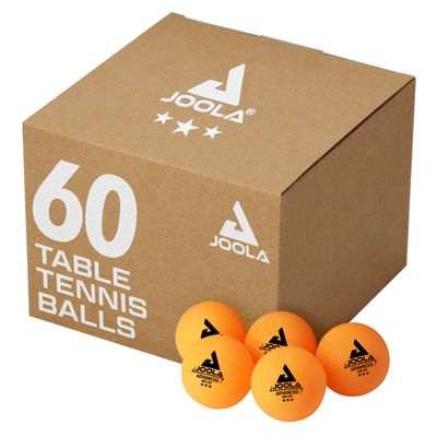 JOOLA Training 3 Star Table Tennis Balls 12, 60, or 120 Pack - 40+mm Regulation Bulk Ping Pong Balls for Competition and Recreational Play - Fun as a Cat Toy - Indoor and Outdoor Compatible