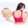 2 PCS Women's Aerobics Gym Dance Yoga Vest Sports Bra Top Vest Anti-Shock Bra Without Steel Ring Black + Apricot view 3
