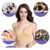 2 PCS Women's Aerobics Gym Dance Yoga Vest Sports Bra Top Vest Anti-Shock Bra Without Steel Ring Black + Apricot view 4
