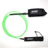 XM SURF MORE Longneck Surfboard Leash 9ft, Regular Cord Thickness (.270 in), Ideal for Longboards, Manuever Without Stepping on Cord, Key Pocket, Unbreakable Swivels, Detachable Railsaver, Made in USA view 1