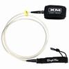 XM SURF MORE Comp 10ft Surfboard Leash with Tangle Free Upgrade, Cord Thickness (.220in), Key Pocket, Unbreakable Swivels, Detachable Railsaver, Made in USA view 1