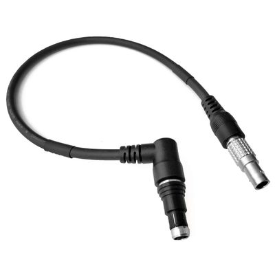 8" 4-Pin ANVIS/LEMO to Fischer/BNVD Right Angle Power Cable for NVG Night Vision Systems