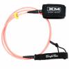 XM SURF MORE Comp 5ft Surfboard Leash with Tangle Free Upgrade, Cord Thickness (.220in), Key Pocket, Unbreakable Swivels, Detachable Railsaver, Made in USA view 1