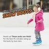 HOT FEET Kids Thermal Socks  2 Pack Warm Winter Socks for Boys and Girls, Cozy & Insulated, Thick Heated Socks for Kids, Frenchie view 2