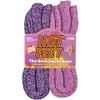 HOT FEET Kids Thermal Socks 2 Pack Warm Winter Socks for Boys and Girls, Cozy Insulated, Thick Heated Design Pink & Purple view 1