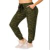ALWAYS Women's Space Dye Jogger Pants - Skinny Fit Premium Soft Lightweight Stretch Pockets Sweatpants Space Dye Olive XL view 1