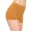 ALWAYS Women Workout Yoga Shorts - Premium Soft Solid Stretch Cheerleader Running Dance Volleyball Short Pants Mustard M view 1