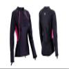 Sharkskin Women's Robust Chillproof Long Sleeve Chest Zip Shirt for Scuba Diving and Water Sports, Black/Pink, X-Large, WSSCPLSCZBKPK view 3