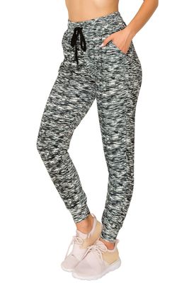 ALWAYS Women's Space Dye Jogger Pants - Skinny Fit Premium Soft Lightweight Stretch Pockets Sweatpants Space Dye Blue 2XL