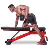 DERACY Adjustable Weight Bench for Full Body Workout, Incline and Decline Weight Bench for Indoor Workout, Home Gym (Red) view 2