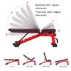 DERACY Adjustable Weight Bench for Full Body Workout, Incline and Decline Weight Bench for Indoor Workout, Home Gym (Red) view 3