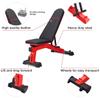 DERACY Adjustable Weight Bench for Full Body Workout, Incline and Decline Weight Bench for Indoor Workout, Home Gym (Red) view 4