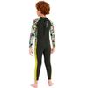 Kids Girls Boys Wetsuit Full Body Neoprene Thermal Swimsuit 2.5MM for Toddler Youth Children Teen, Long Sleeve Child Scuba Diving Surf Suit One Piece Sun Protection for Water Sports (Grey, XXL) view 4