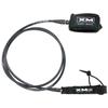 XM SURF MORE Premium Surfboard Leash, 5.5ft, Made in USA, Regular Cord Thickness (.270in), Key Pocket, Unbreakable Swivels, Detachable Railsaver, All Black, Kink-Free [3 Year Warranty] view 1