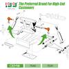 10L0L Golf Cart Tie Rod End Kit for Club Car DS 1976-2008 Gas & Electric, Left-Hand & Right-Hand Thread Ball Joint, OEM# 7539 7540 view 3