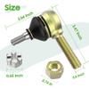 10L0L Golf Cart Tie Rod End Kit for Club Car DS 1976-2008 Gas & Electric, Left-Hand & Right-Hand Thread Ball Joint, OEM# 7539 7540 view 4