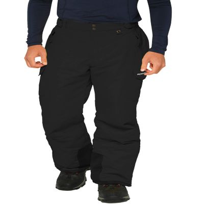SkiGear Men's Snow Sports Cargo Pants, Black, XX-Large/30" Inseam