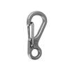 CHICTRY 10Pcs Mini SF Metal Carabiner Clips Spring Clasps Aluminum Alloy Tiny Spring Hook Keychain for Paracord Backpack EDC Survival Gear Gun Black One Size view 2